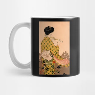 Geisha melody - vintage japanese art Mug